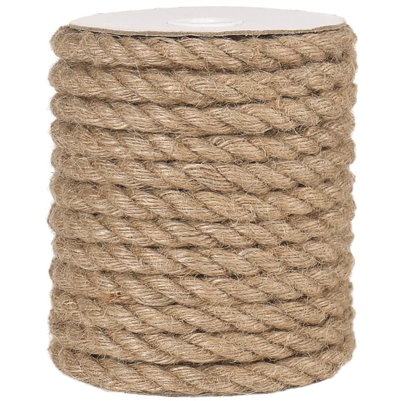Tenn Well 12mm Jute Rope  33 Feet Heavy Duty and Thick Rope Twine for Crafting  Gardening  Cat Scratching Post  Home Decoration - Image 1
